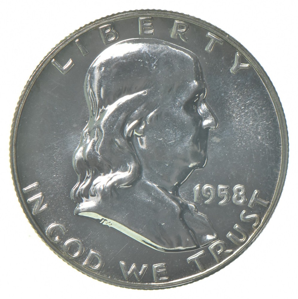 1958 Proof Franklin Half Dollar