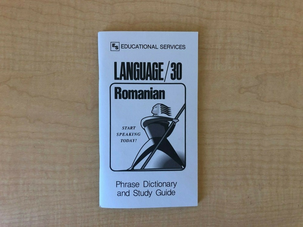 Romanian Phrase Book / Dictionary - Pocket Size - by Language/30