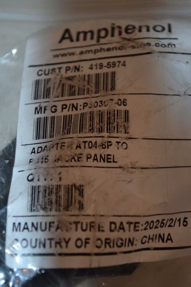 P30307-06 Amphenol SINE Systems Adapter