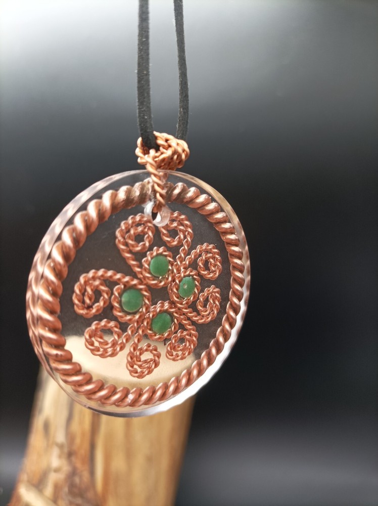 Sacred cubit tensor ring pedant