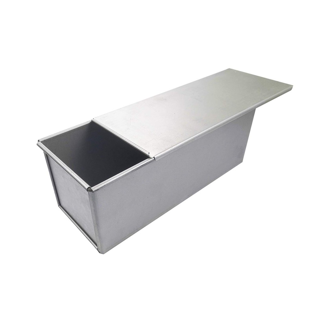Pullman Loaf Pan 13x4in Aluminized Steel Nonstick Bread Pan Silver