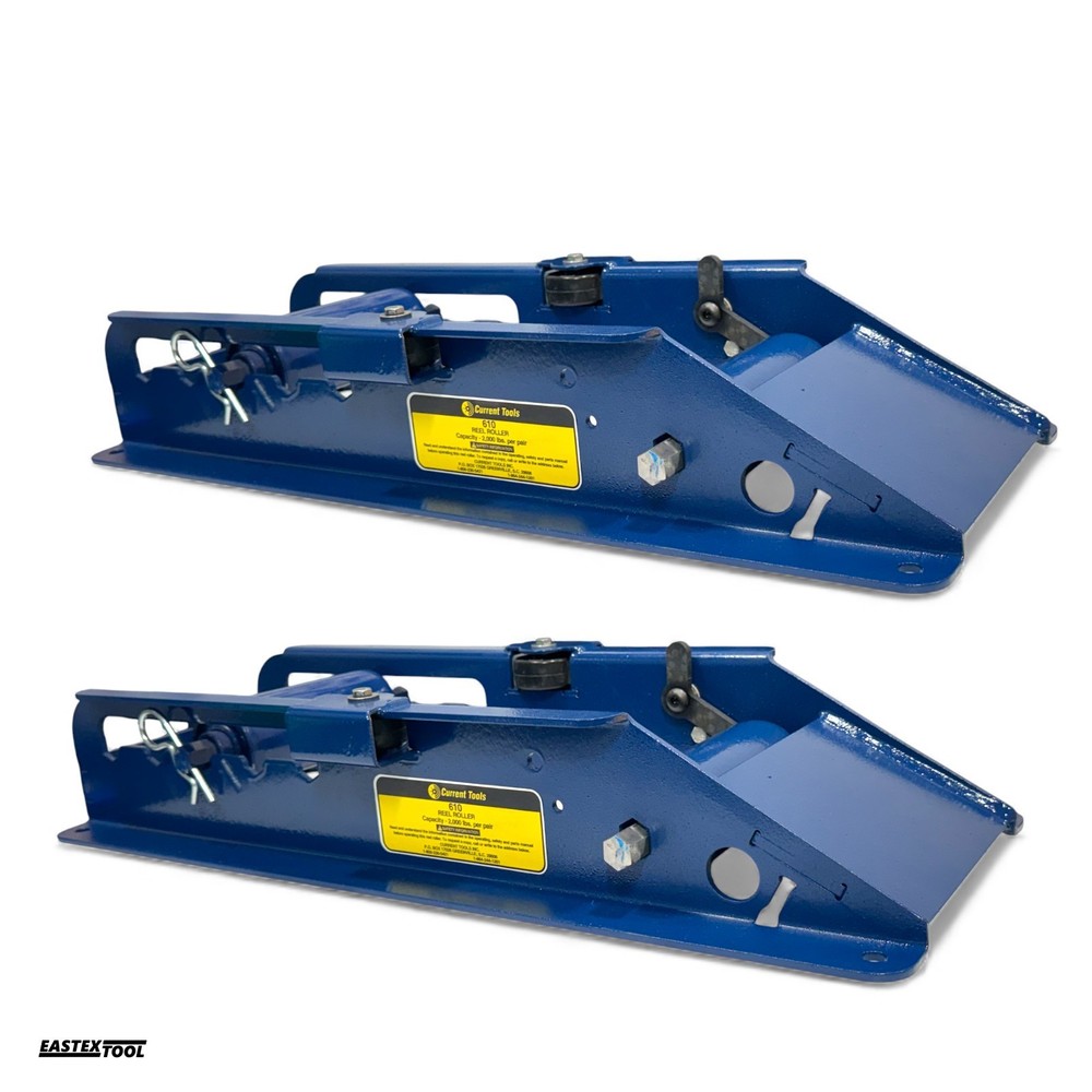 CURRENT TOOLS MODEL 610 (SET OF 2) 2000 LBS CAPACITY, CABLE SPOOL ROLLERS
