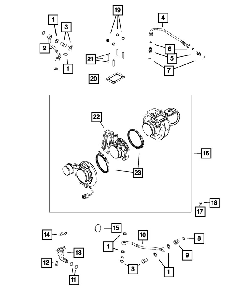 Genuine Mopar Exhaust Plug Package 5019845AA
