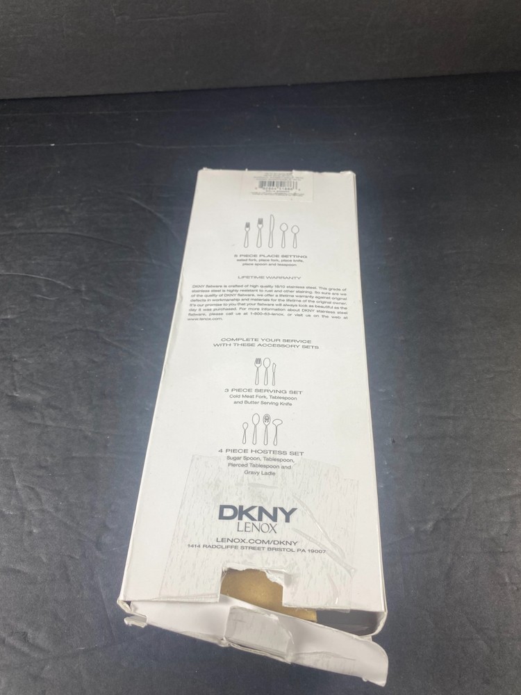 DKNY Eldridge 5-Piece Cutlery Set – Stainless Steel Flatware Silverware