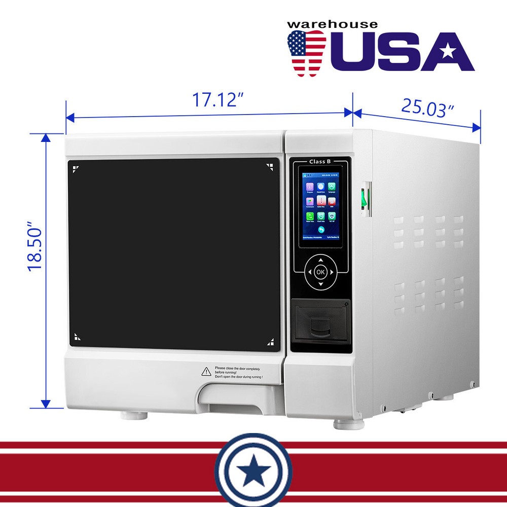 CLASS B Dental Autoclave Steam Sterilizer Automatic Meical Drying Sterilization