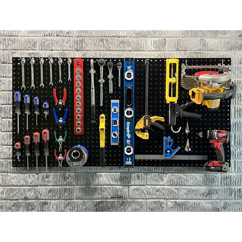 24x42in Pegboards High Density Fiberboard Storage Solution W/ Mounting Hardware