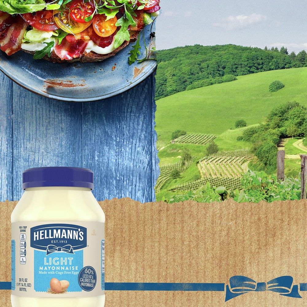 Hellmann's Light Mayonnaise 3 Count Light Mayo For a Creamy Condiment for