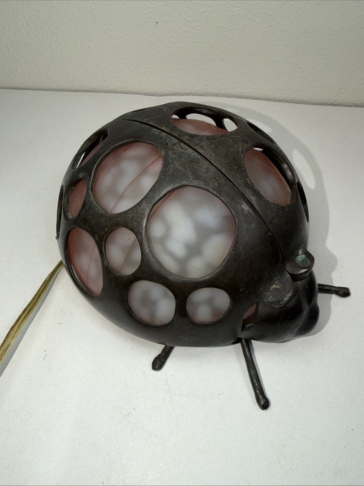 Brass Ladybug Light Table Desk Lamp Lady Bug Lamp