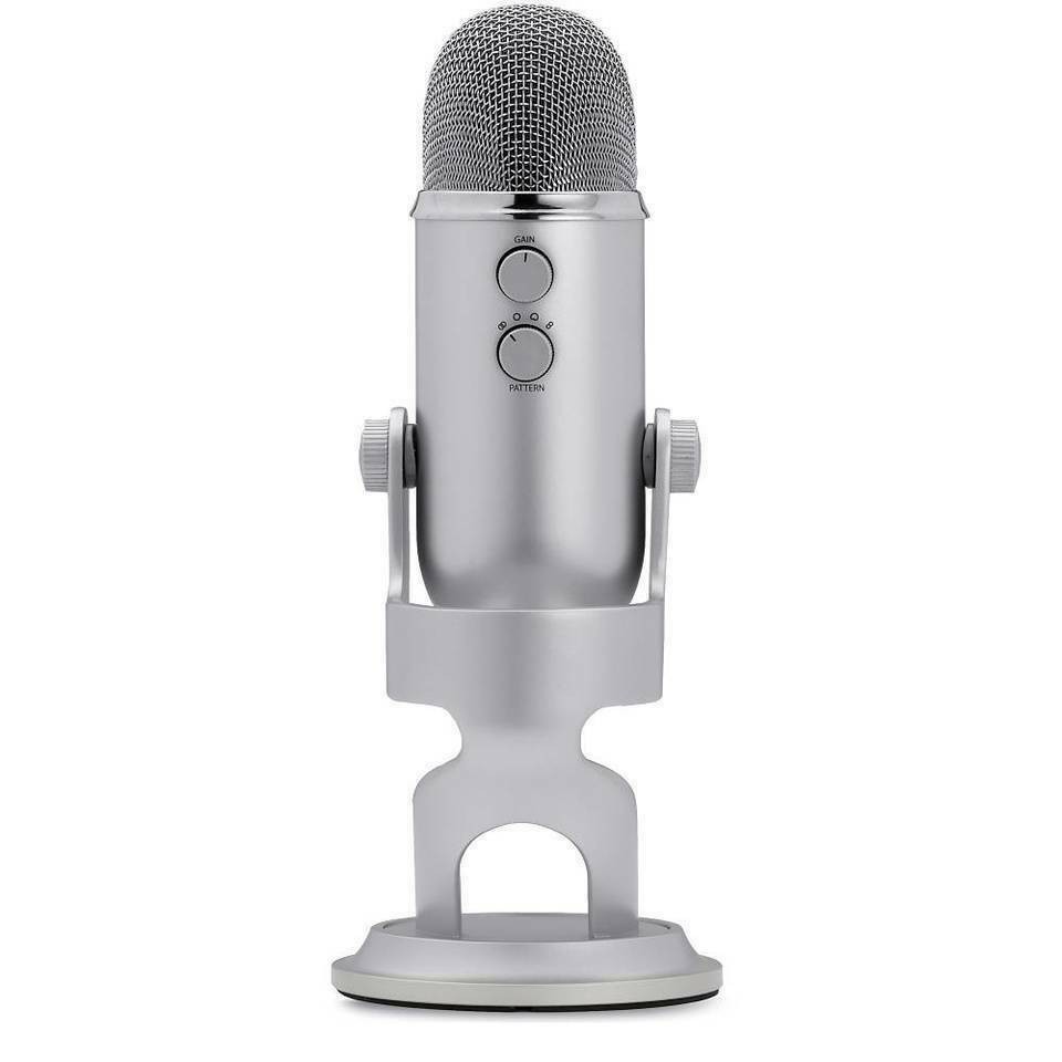 Blue Microphones Yeti Silver Bundle with Logitech C920S Pro HD Stream Webcam