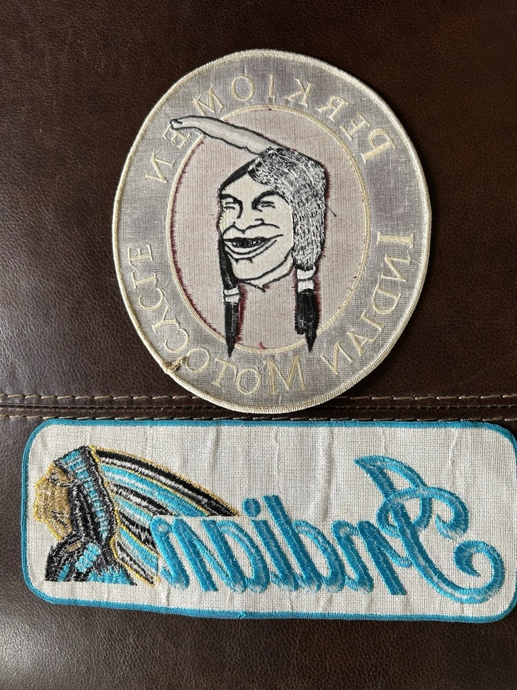 2 Indian motorcycle patches Perkiomen Pa.