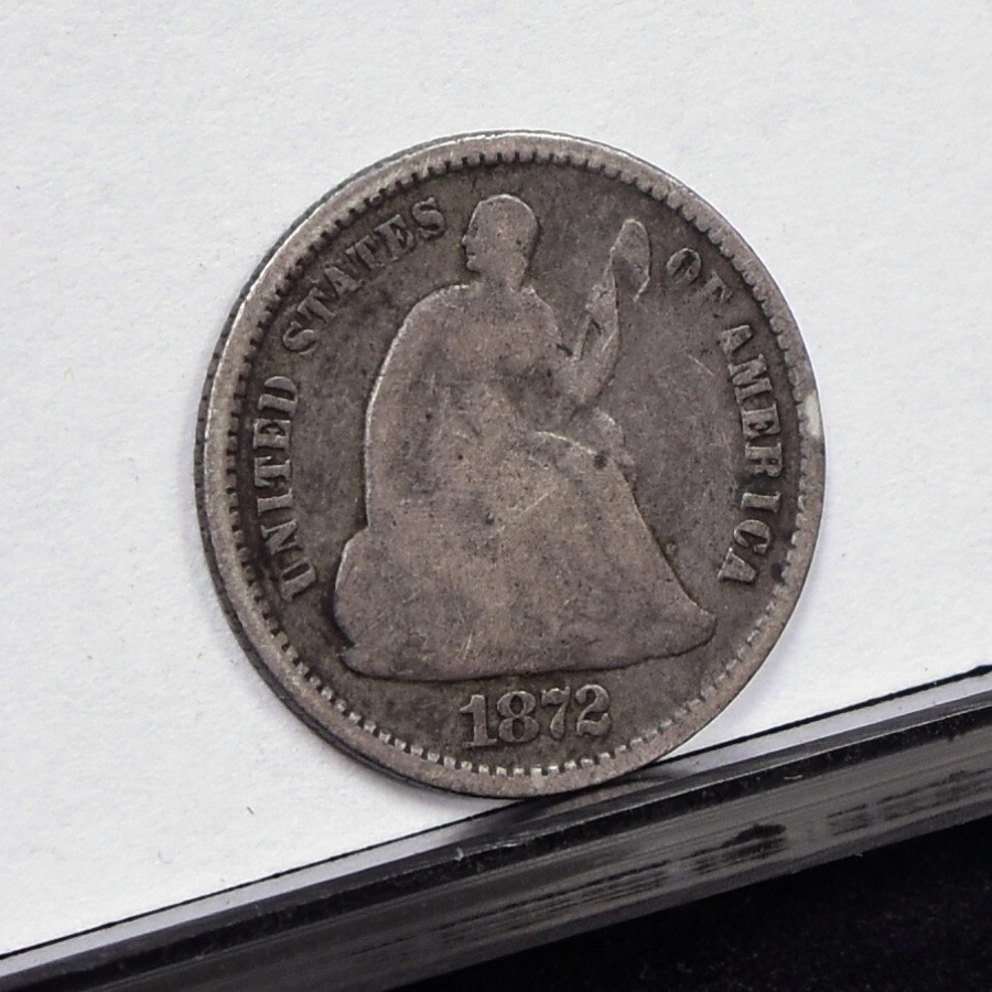 1872 Half Dime - VG (#59267-L)