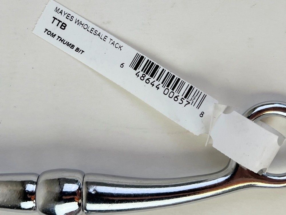 Tom Thumb Snaffle Bit 5" Mouth Nickel Plated New