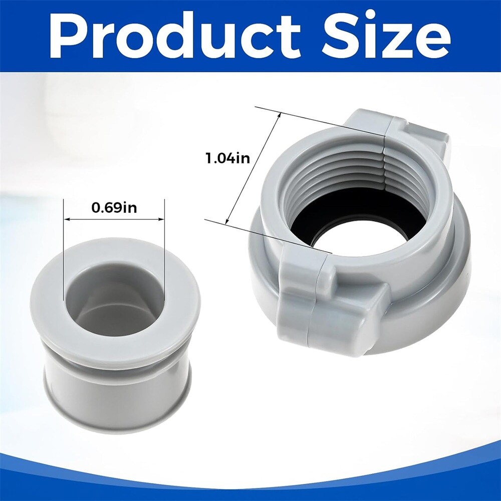 2 x Replacement Coupling Screw Nut Connector and Nipple Compatible with Honolulu