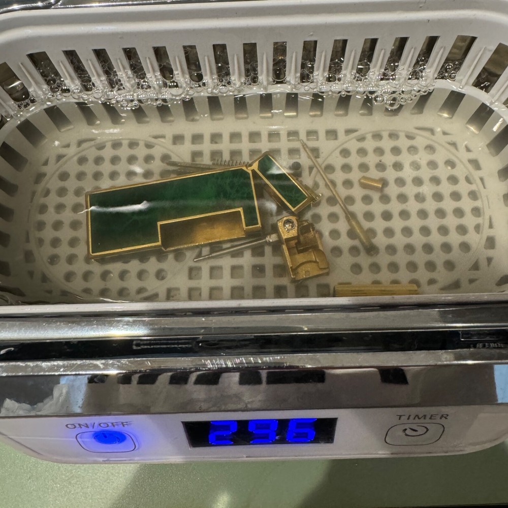 Dunhill Rollagas Lighter_Green Shell-Ultrasonically cleaned_Working