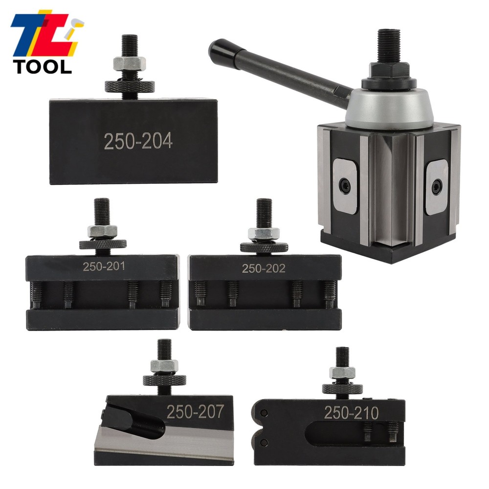 6 Pack BXA Quick Change Toolpost 250-200 Complete Set for Machining