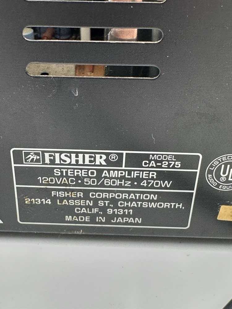 Fisher CA-275 Studio-Standard Integrated Amplifier