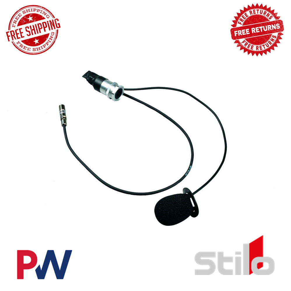 Stilo Mic Replacement Intercom Kit Black For WRC spec Circuit DES Plus Helmets