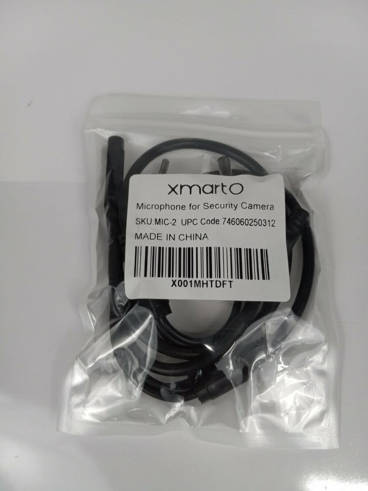 4-Pk Audio High Sensitive Mic Microphone for CCTV Security Camera DVR Systems