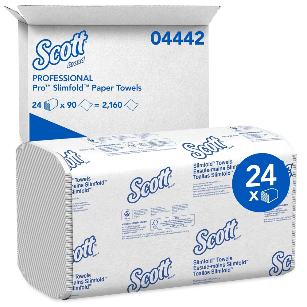 Scott Professional Pro Slimfold Folded Paper Towels, Bulk (04442), Absorbency...