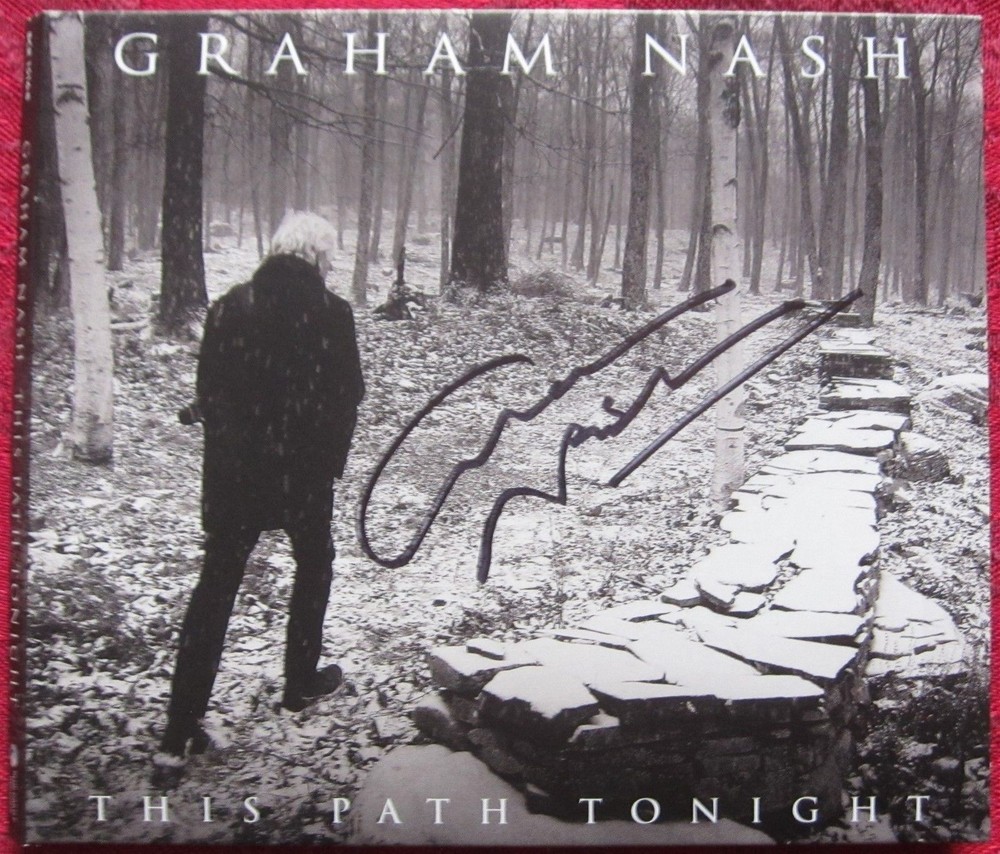 Graham Nash CSNY signed CD This Path Tonight Beckett BAS Authentic auto