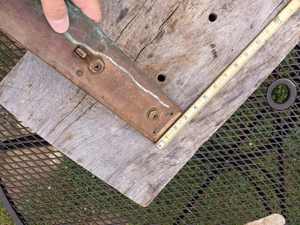 Vintage Brass Door Handle Plate Pull