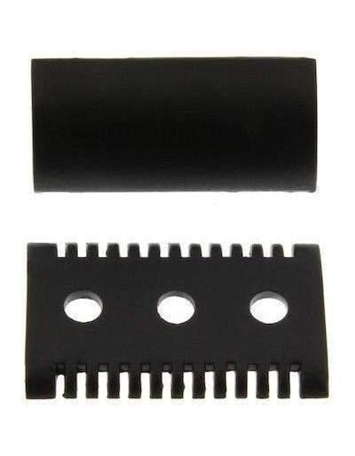 WCS DE Razor Head, Open Comb, Black