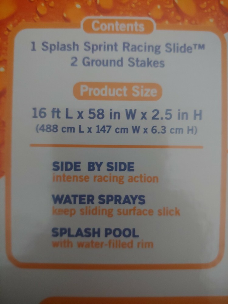 Banzai 16ft Splash Sprint Racing Slide