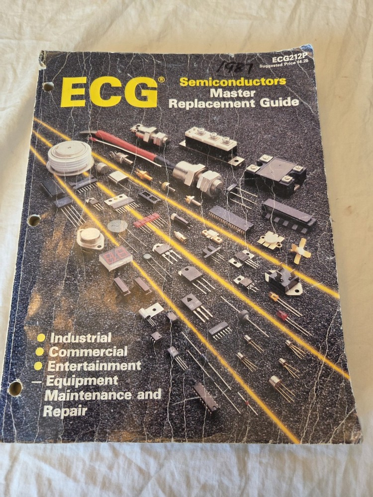 1987 Phillips ECG Semiconductors Master Replacement Catalog Book