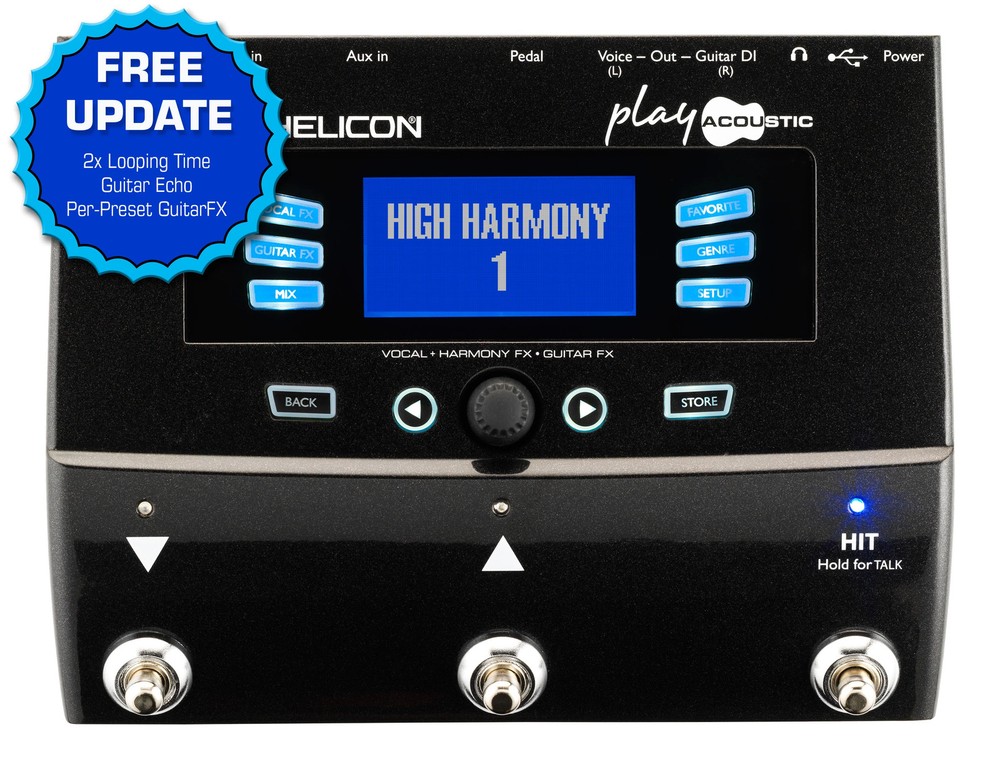 TC Helicon Play Acoustic Harmonizer / Guitar Effect Processor