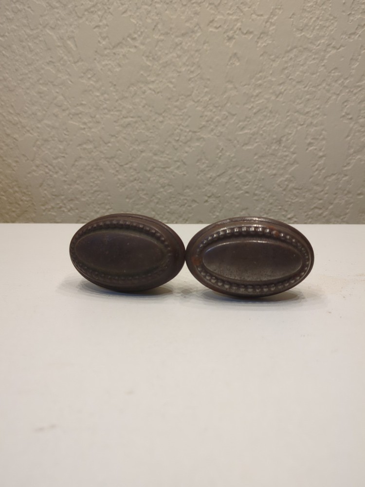 Vintage Oval Door Knob Set