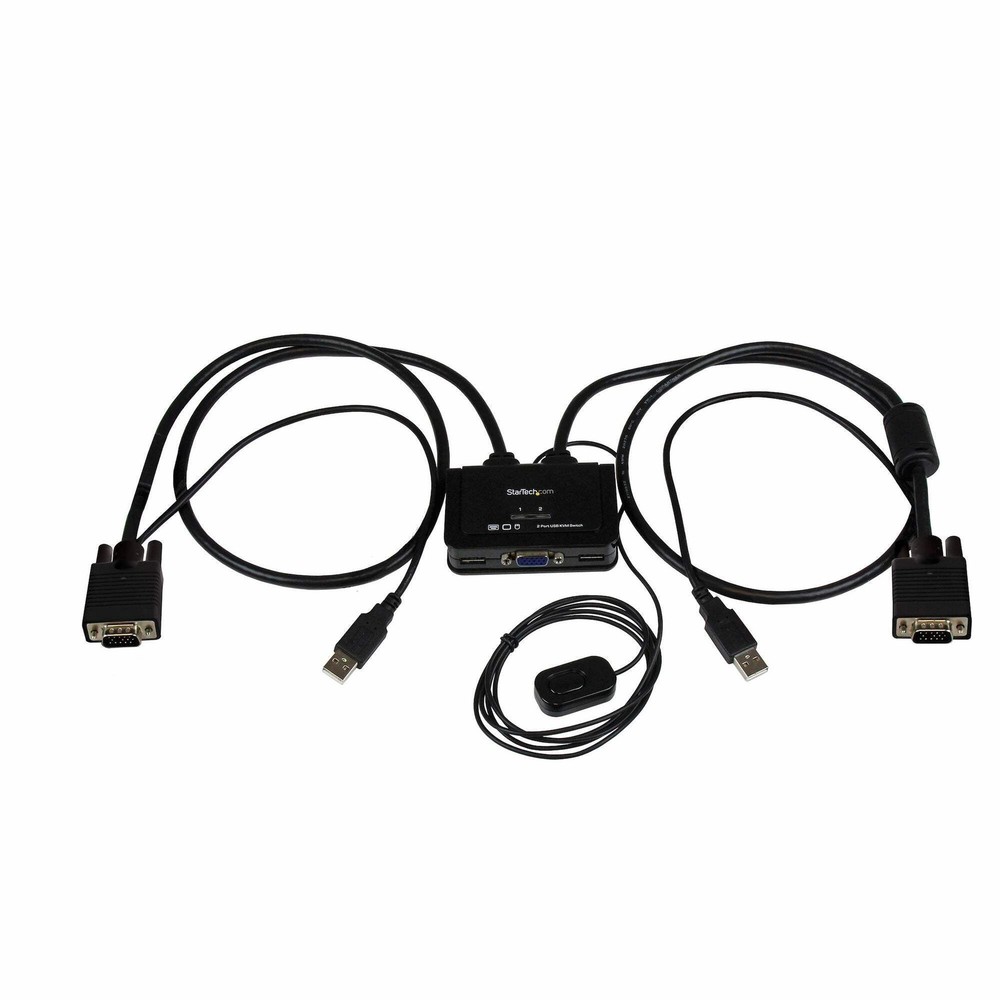 StarTech SV211USB — 2‑Port USB VGA KVM Switch (Compact, Bus‑Powered)