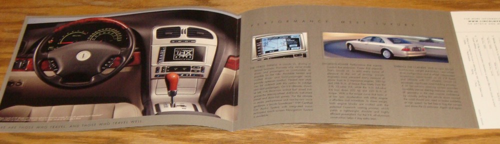 Original 2004 Lincoln LS Sales Brochure Folder 04