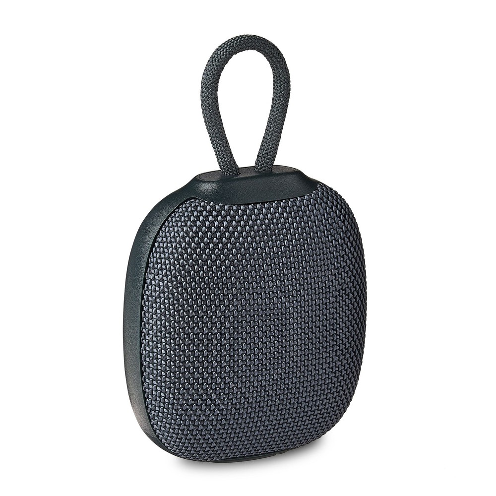 onn Mini Rugged Speaker with Bluetooth Wireless Technology, Gray