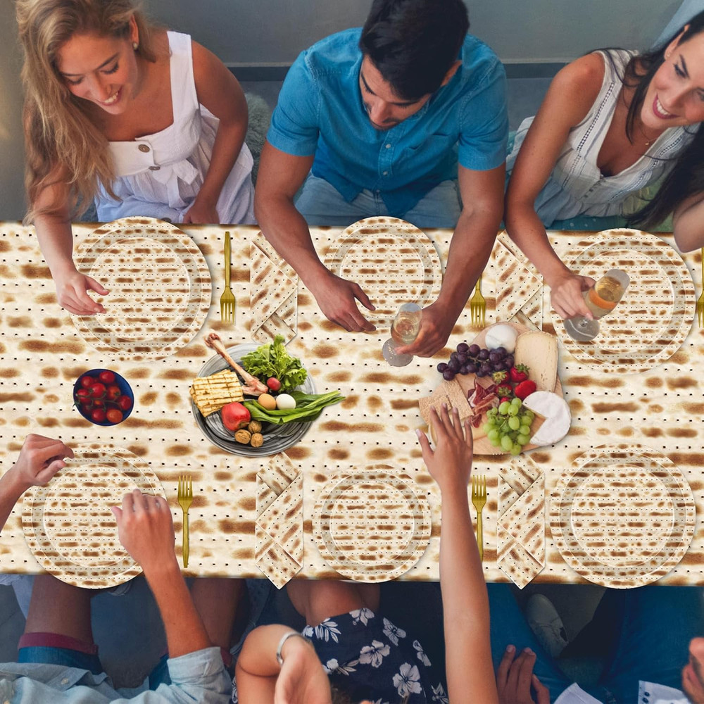 30 Sets Seder Plates for Passover, 122 PCS Disposable Passover Decorations, Pass