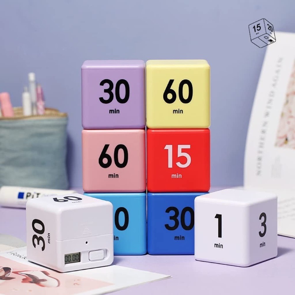 Cube Timer, Dice Timer with Gravity Sensor for Kitchen Studying Workout Class...