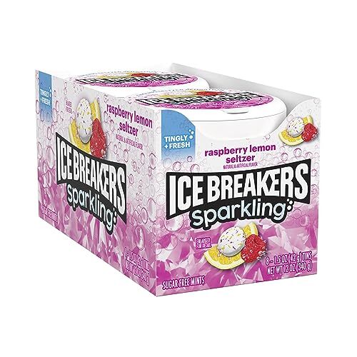 ICE BREAKERS Sparkling Raspberry Lemon Seltzer  Assorted Flavor Names , Sizes