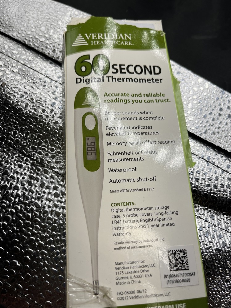 Veridian Healthcare 60 Second Thermometer