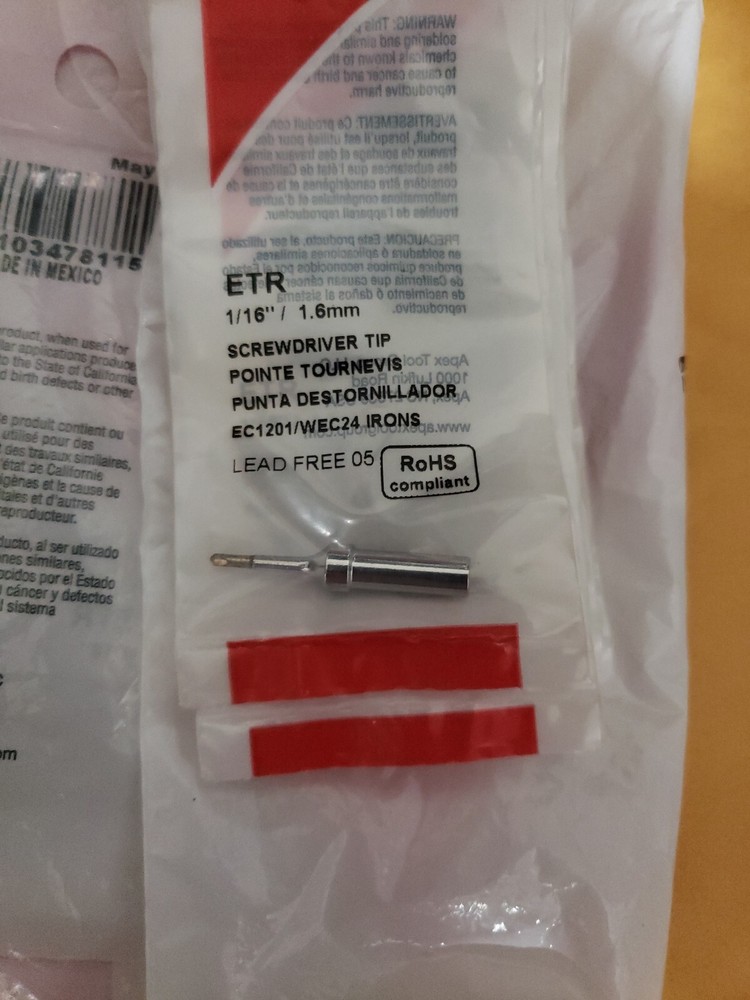 Weller ETR Tip 1/16 Screwdriver tip