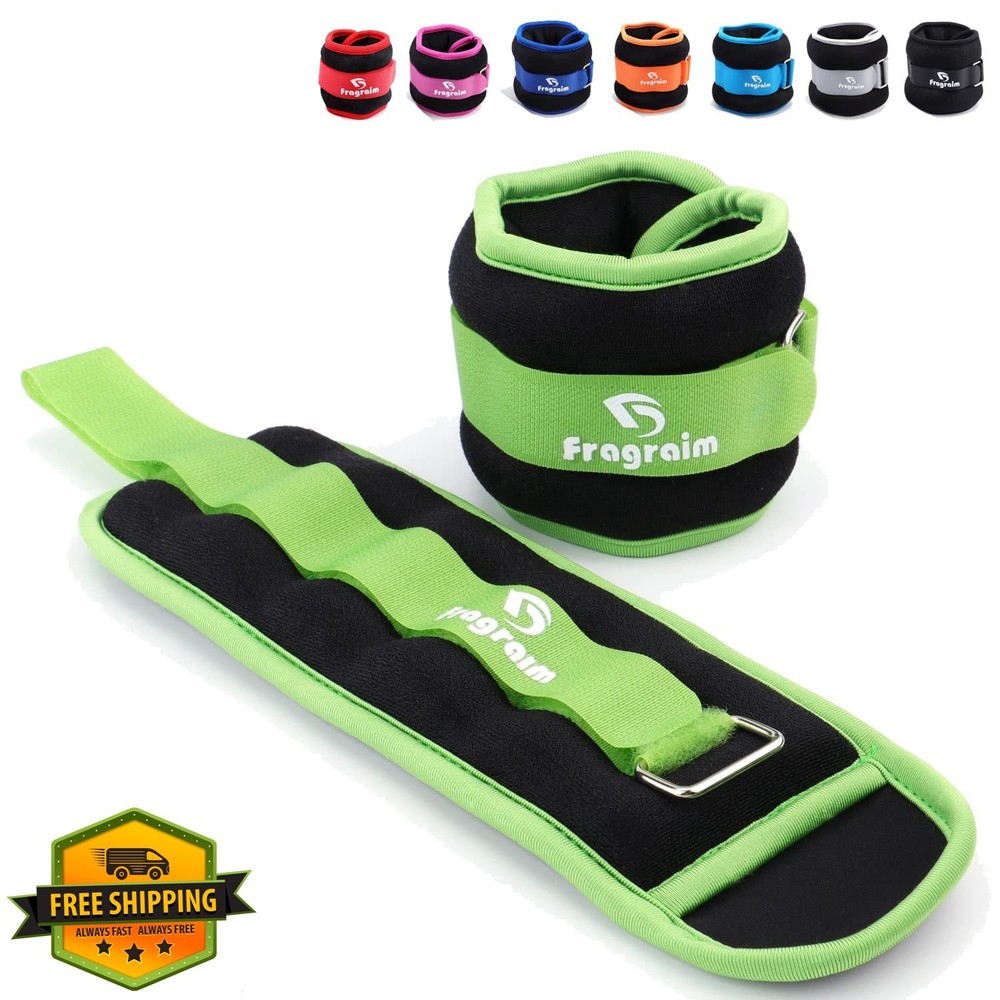 Ankle Weights 1-20 LBS Pair Adjustable Strap Strength Training