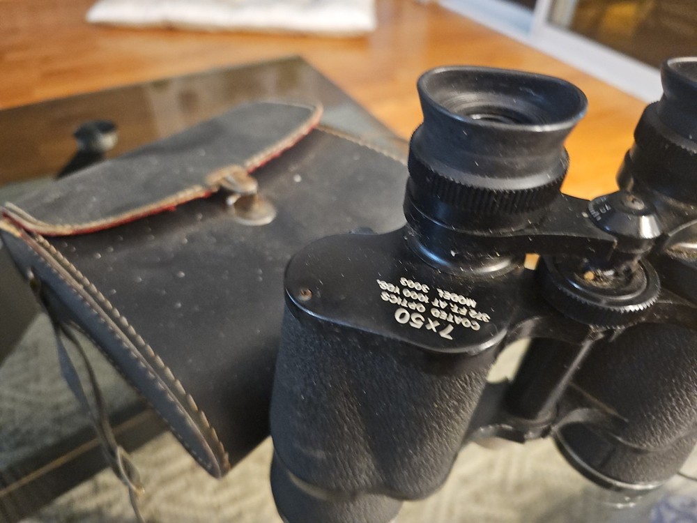 Vintage Traq Model 3003 7x50 Binoculars with Case