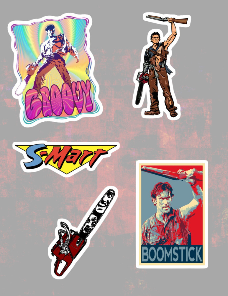 The Evil Dead Horror 5pc Sticker Pack
