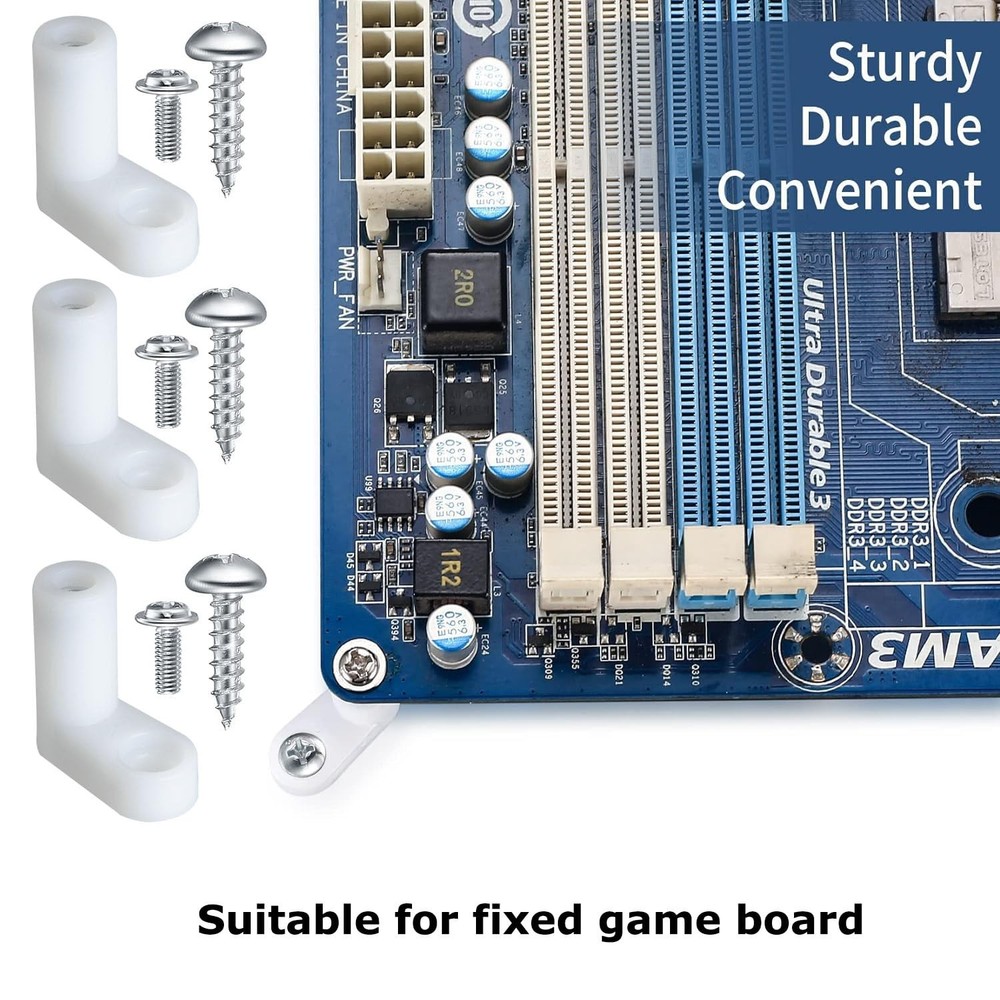 MEETOOT 20PCS Circuit Board Standoff Mounting Hardware PCB White