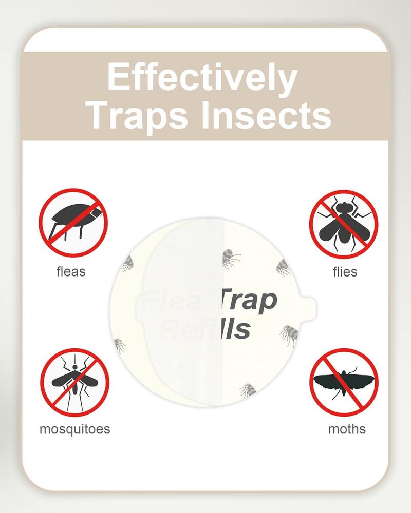 20 Pack Flea Trap Refill Discs Replacement Glue Boards