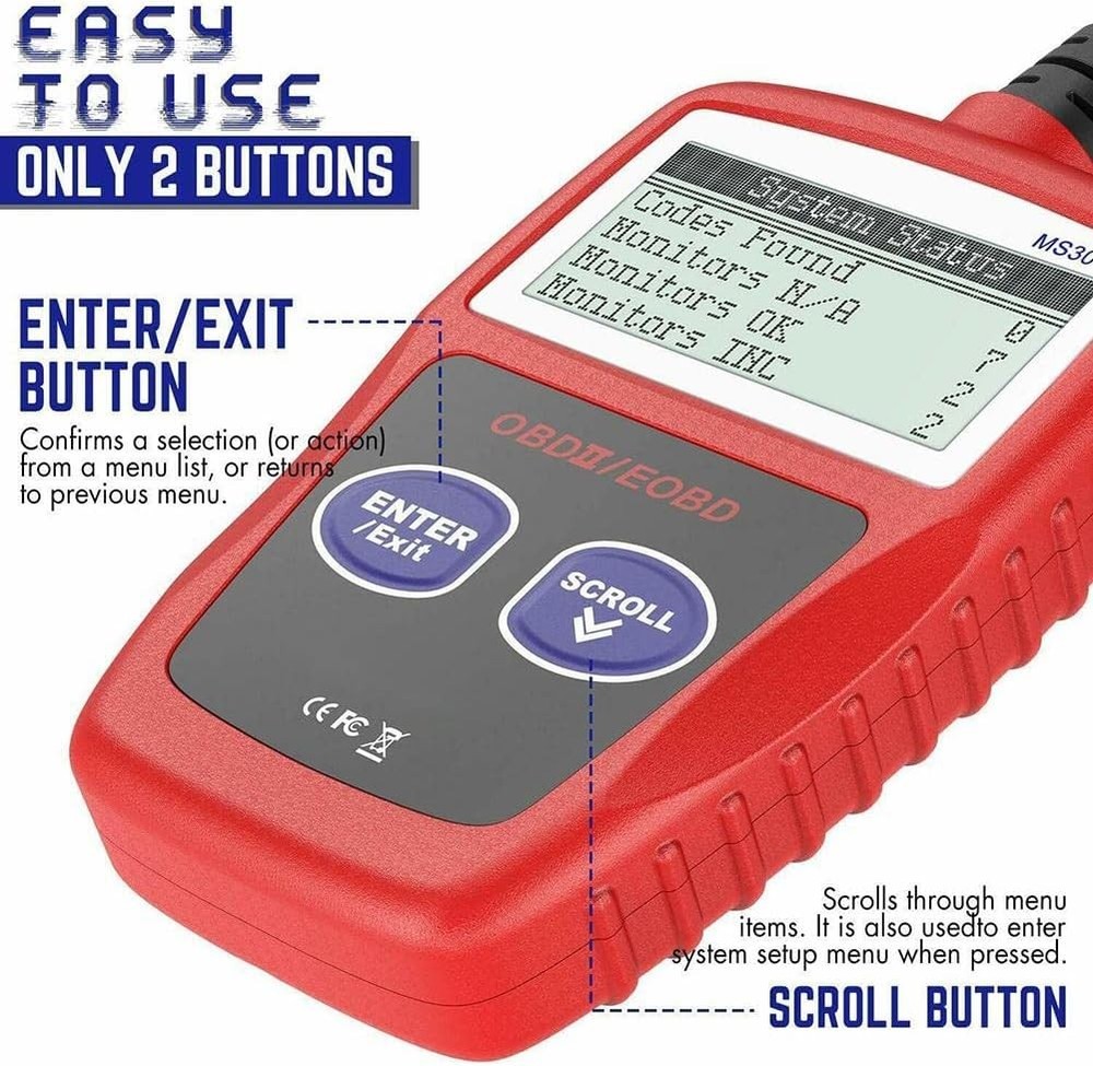 OBD Code Reader Automotive OBD2 Scanner Car Check Engine Fault Diagnostic Tool
