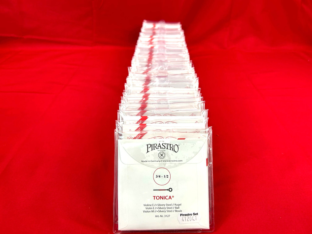 100% Authentic Tonica Violin String Set E Ball End 3/4-1/2
