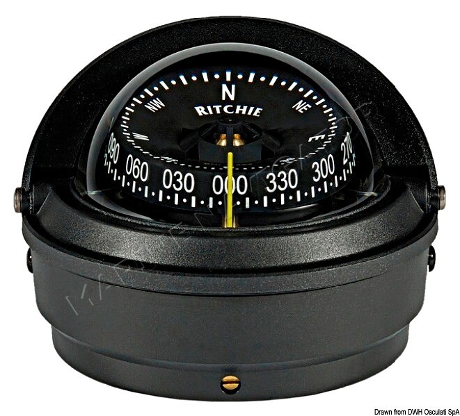 RITCHIE Wheelmark External Compass 3 Inches Black/Black