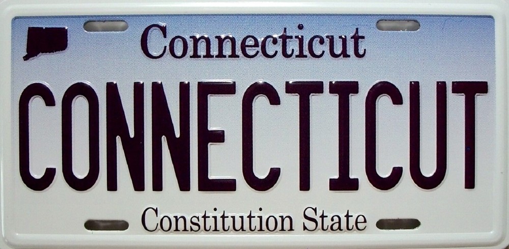 Connecticut State License Plate Novelty Fridge Magnet