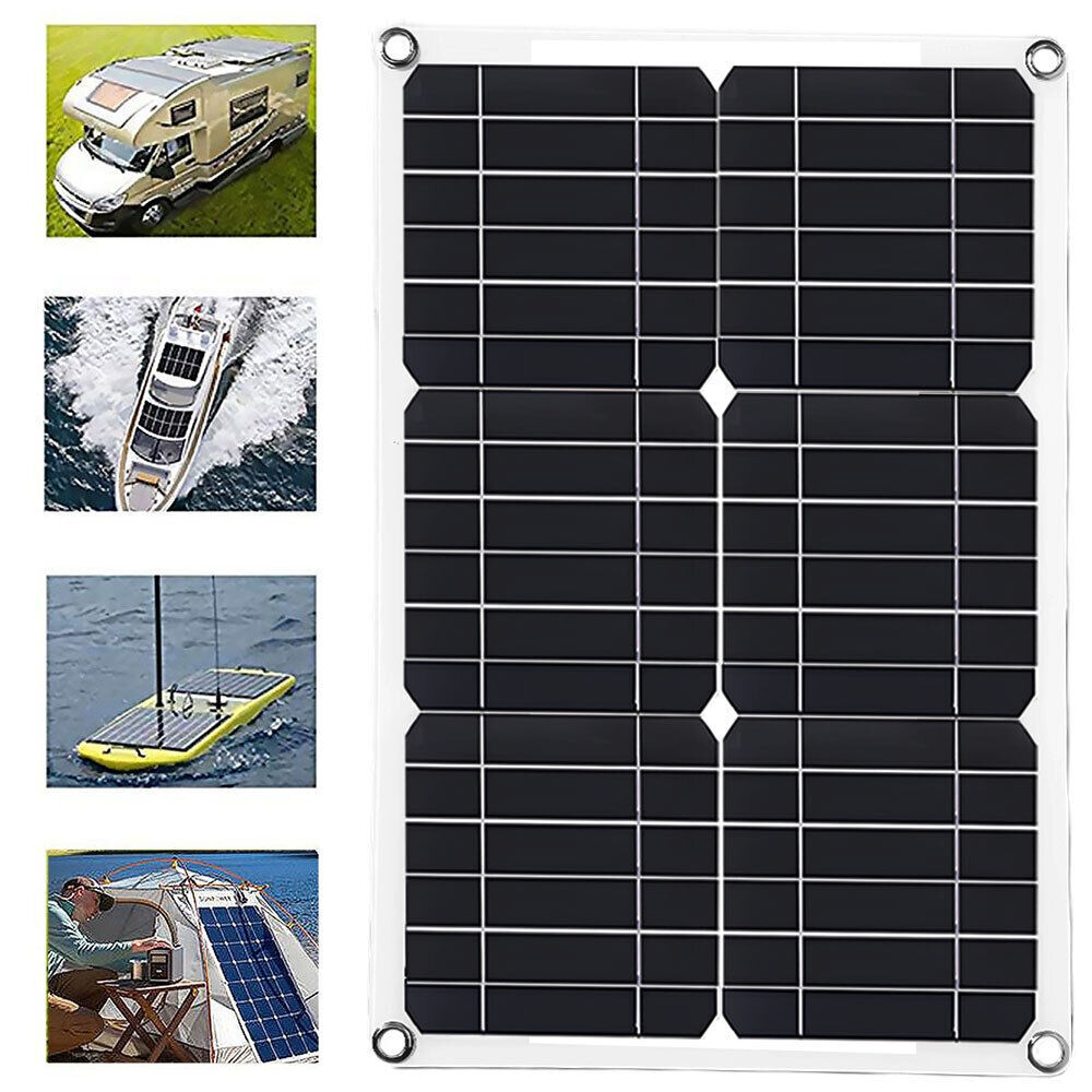 200 Watts Solar Panel Kit 100A 12V Battery Charger with Controller Caravan Boat