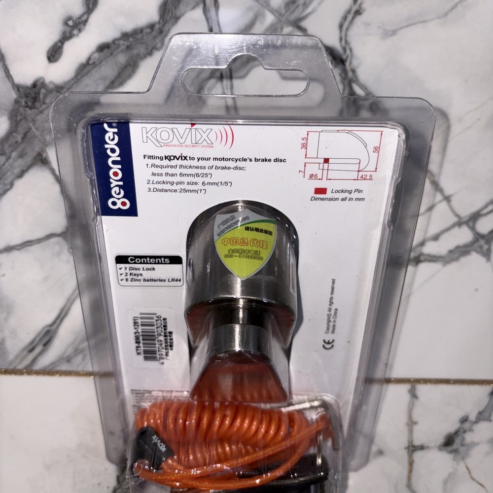 Kovix KT6 Motorcycle Security 120db New