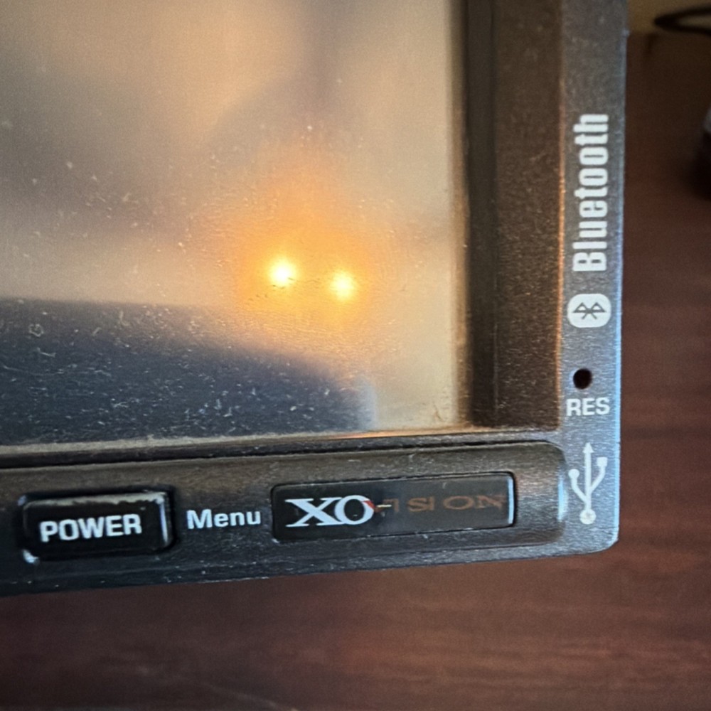 XO Vision 2 DIN In-Dash Car Video Unit with Bluetooth Connectivity and USB Input